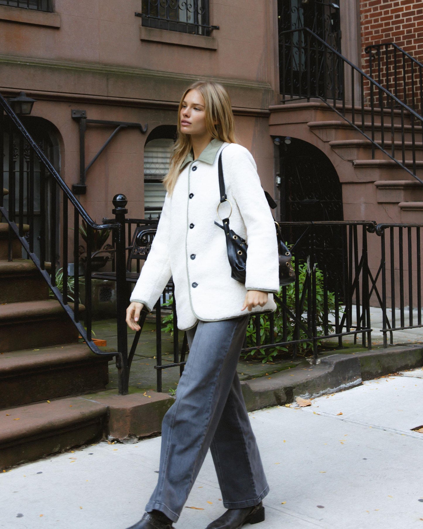 White Reversible Sheepskin Coat