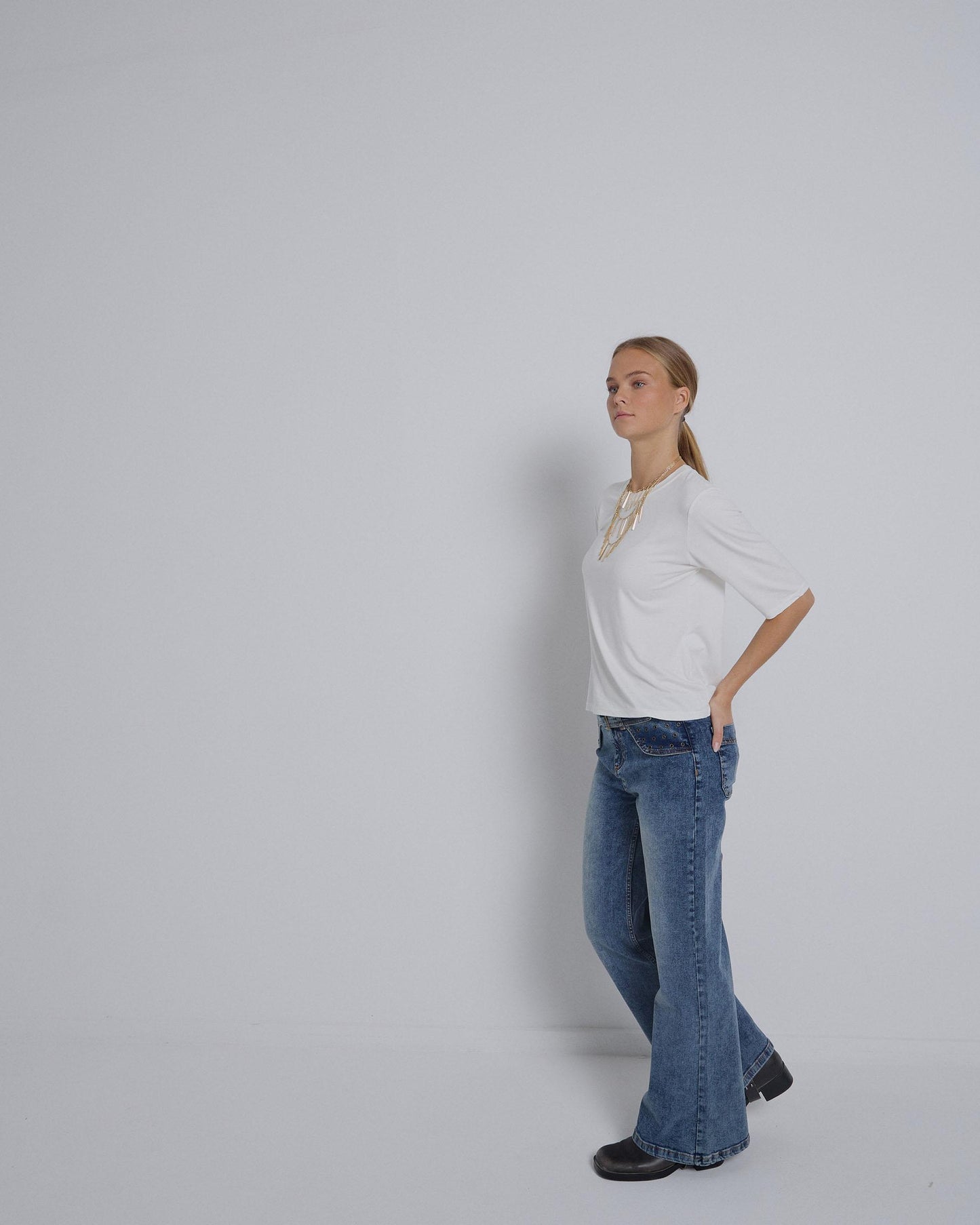 White French Sleeve T-shirt