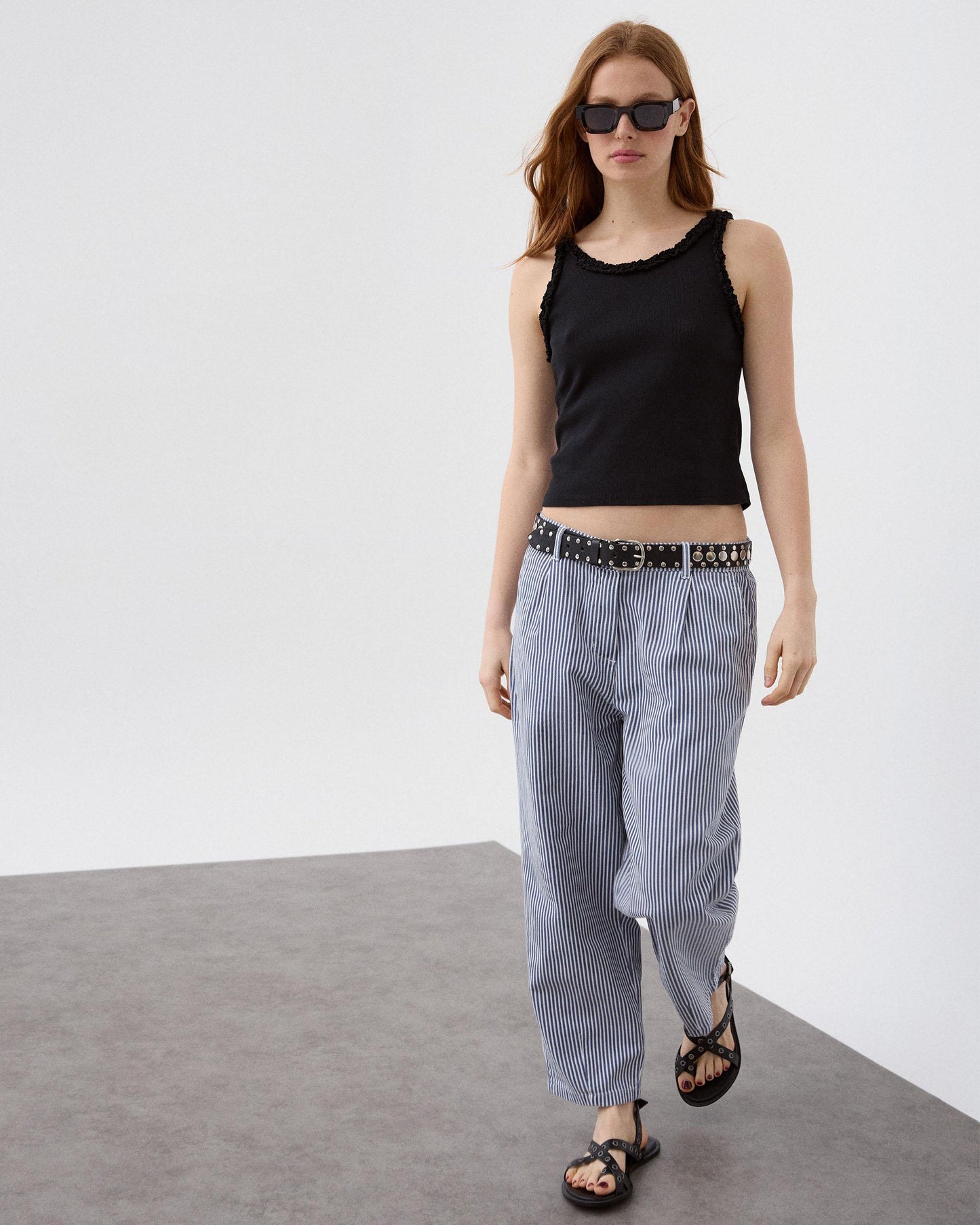 Jeans Balloon Rayas Azul