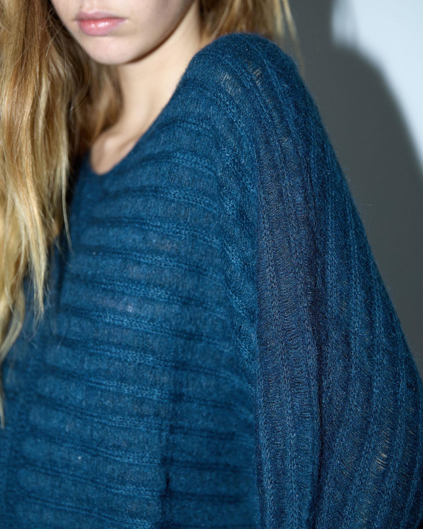 Jersey Rayas Costura Petróleo