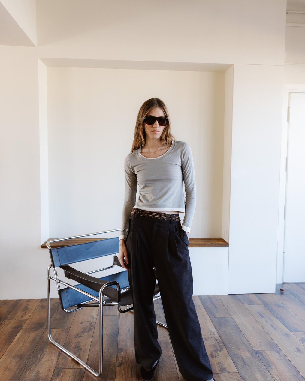 Camiseta Efecto Doble Taupe