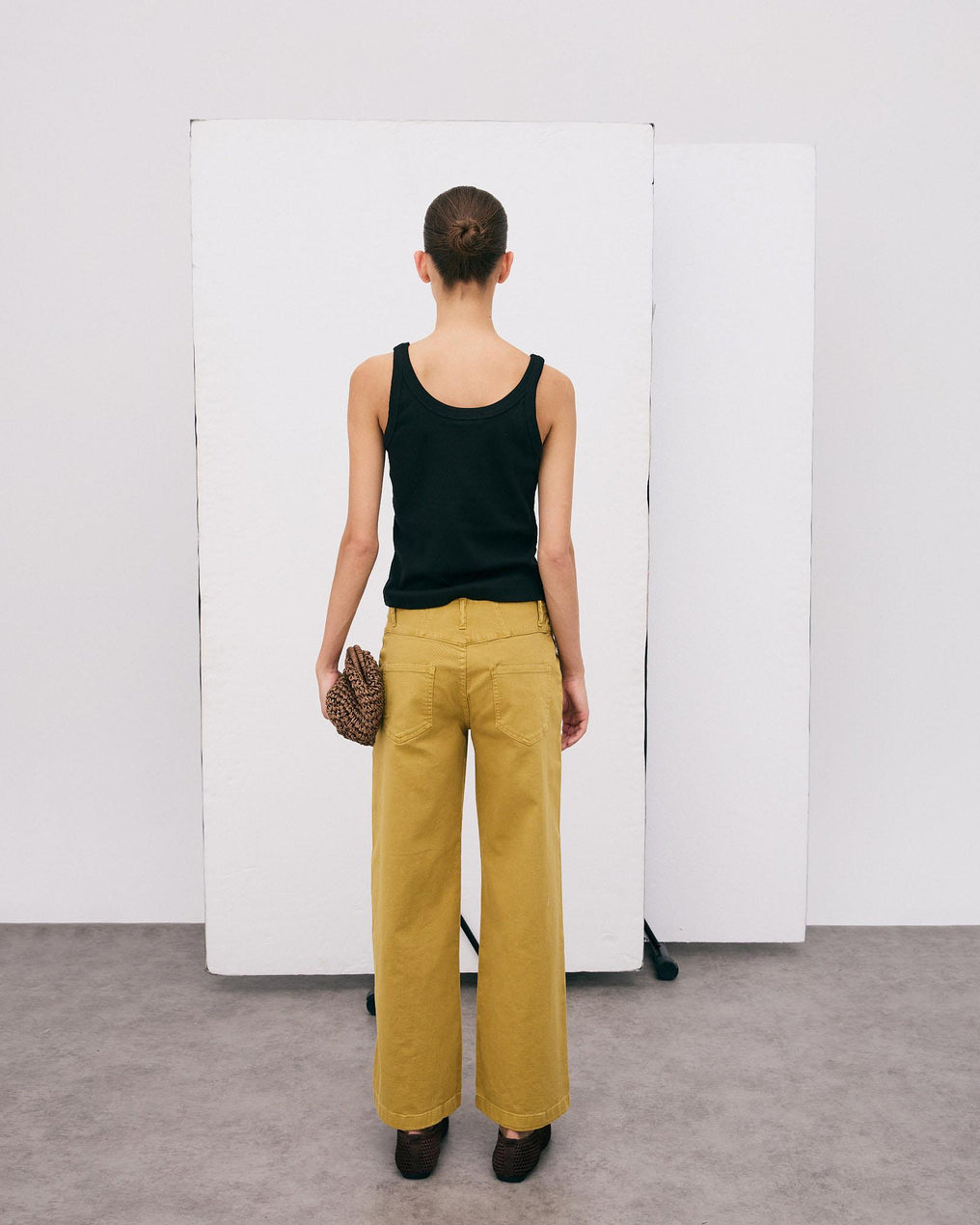 Mustard Yoke Point Jeans