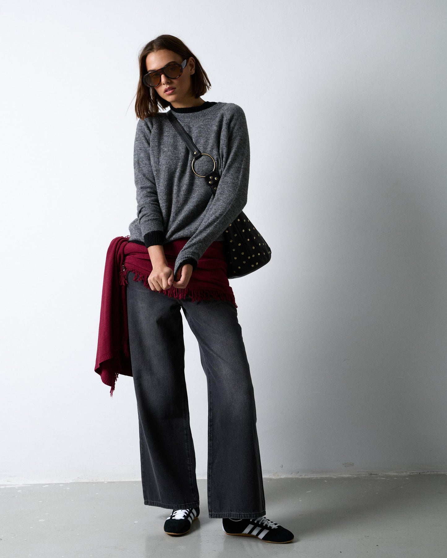 Jersey Cuello Redondo Gris