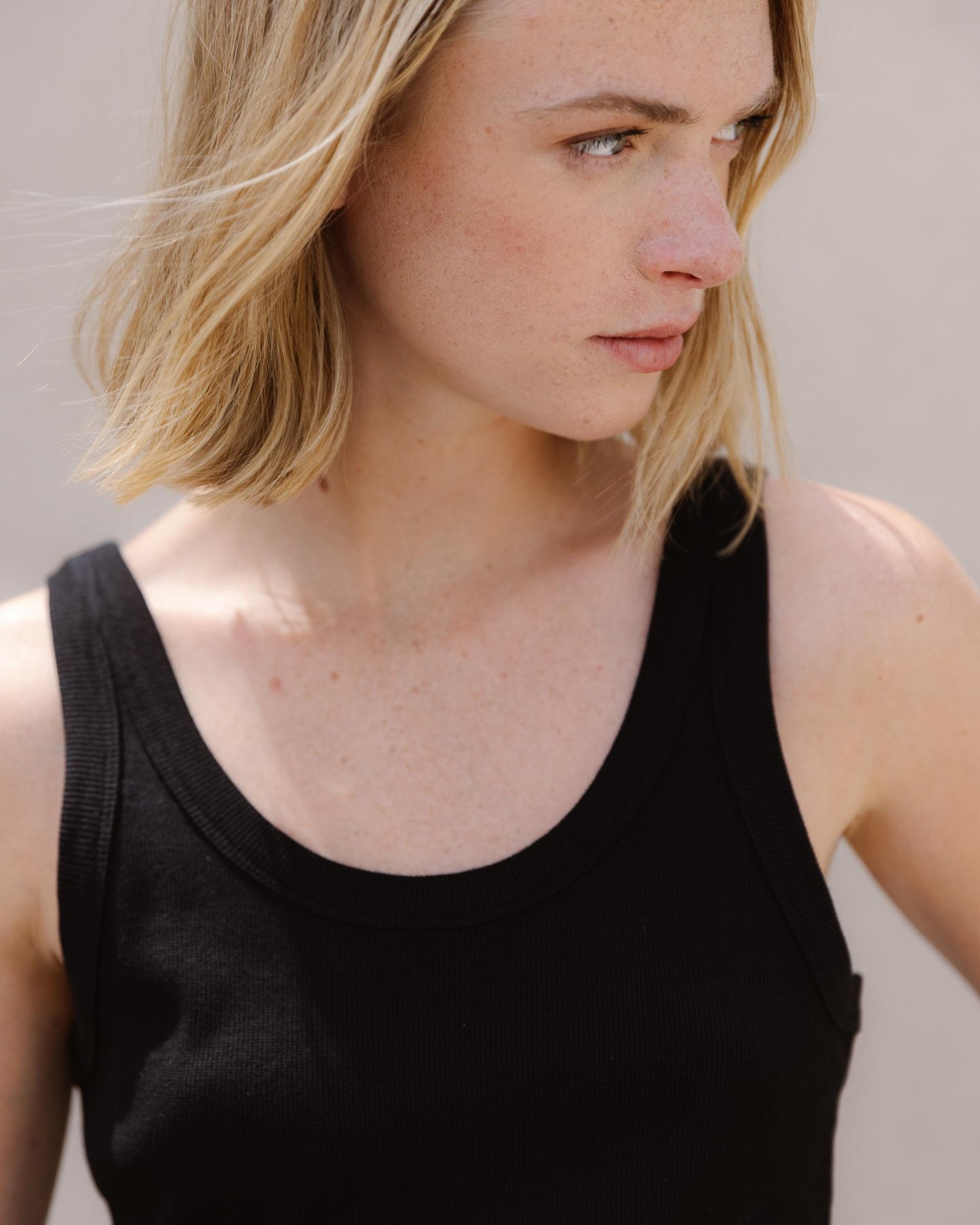 T-shirt Basique Tank Noir