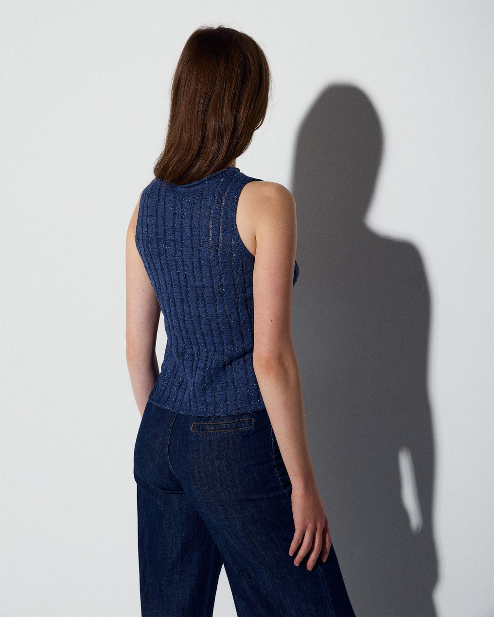 Top Canale Sin Mangas Azul