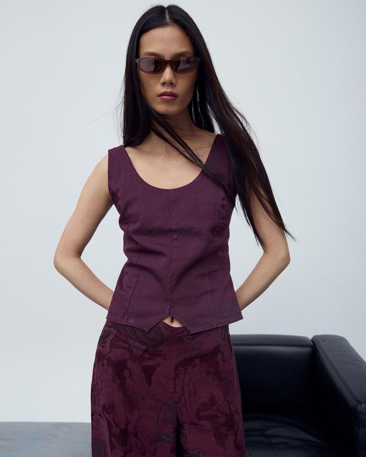 Top Corsetero Morado