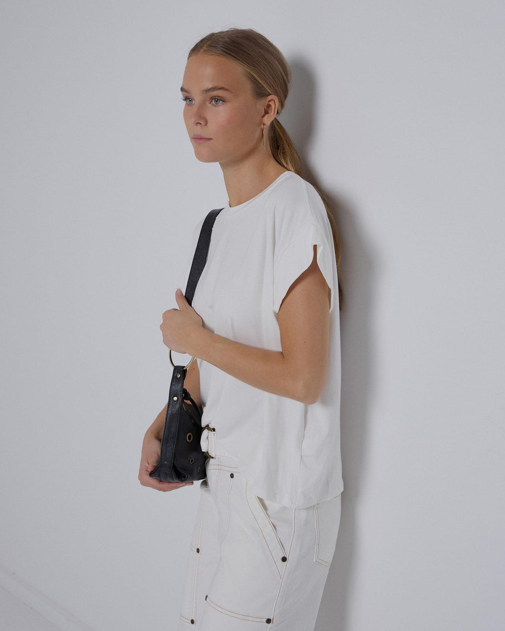 Camiseta Manga Amplia Blanco