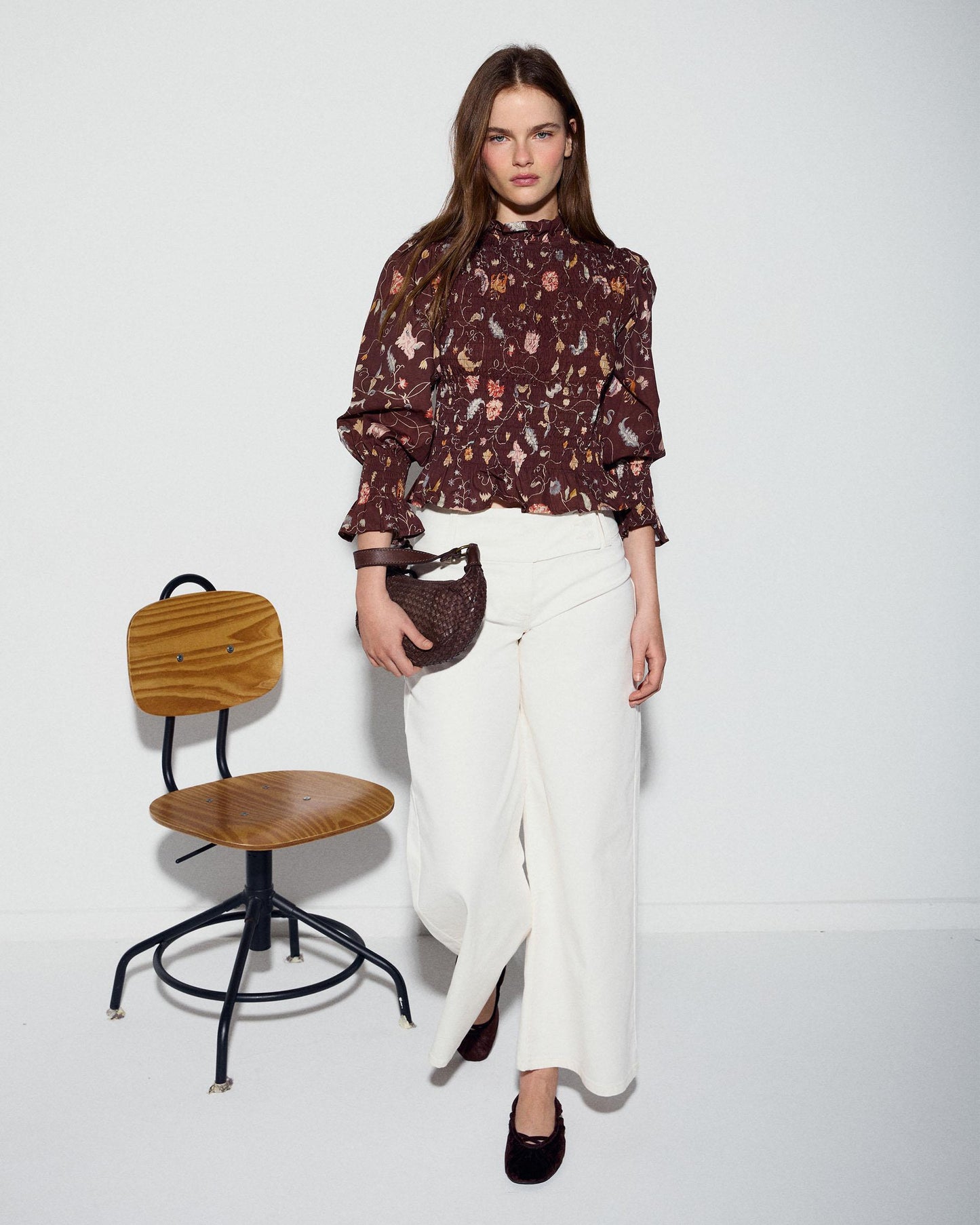 Jeans Triple Cinturilla Blanco