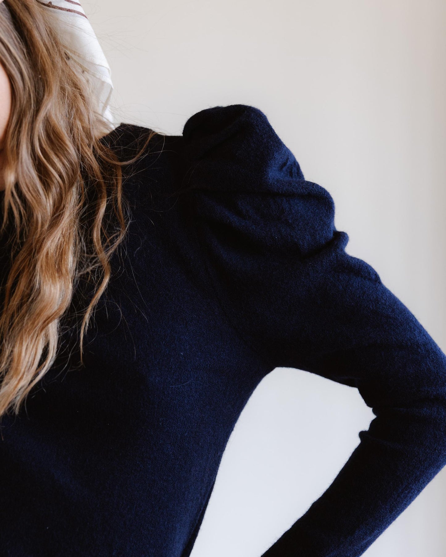 Jersey Manga Abullonada Azul Marino