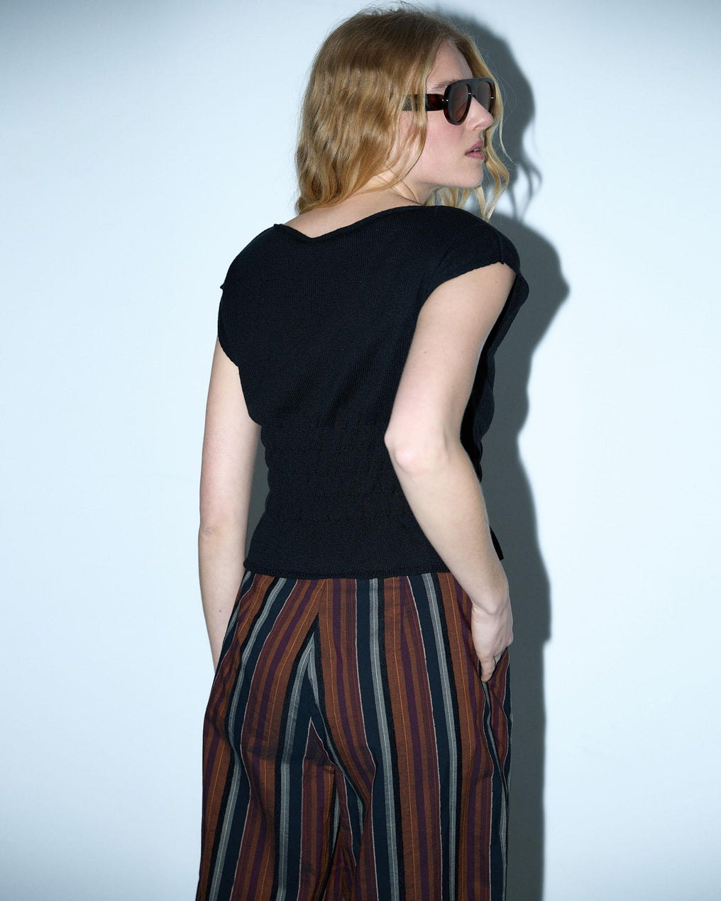 Top Punto Gomas Negro