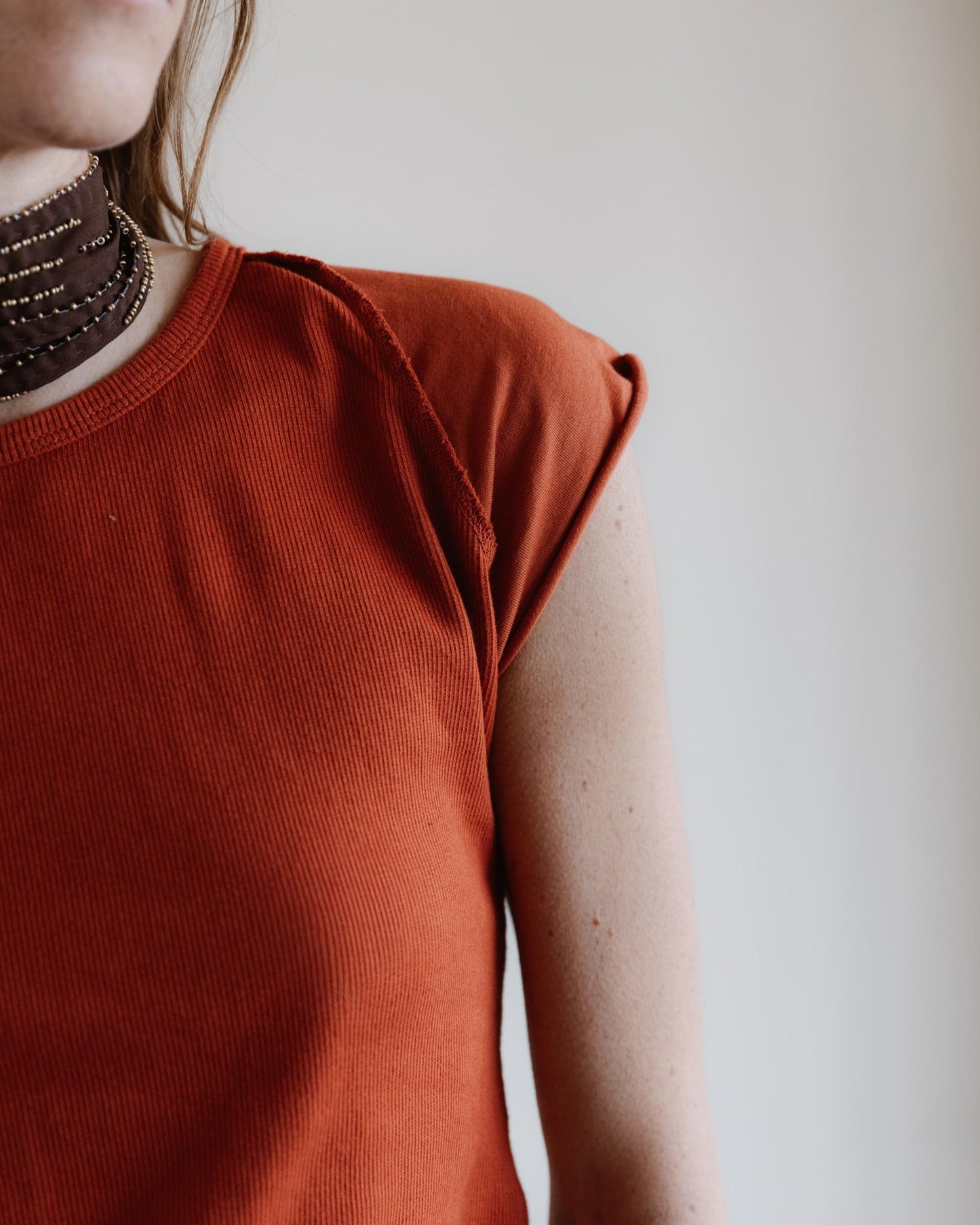 Camiseta Media Manga Ranglán Naranja