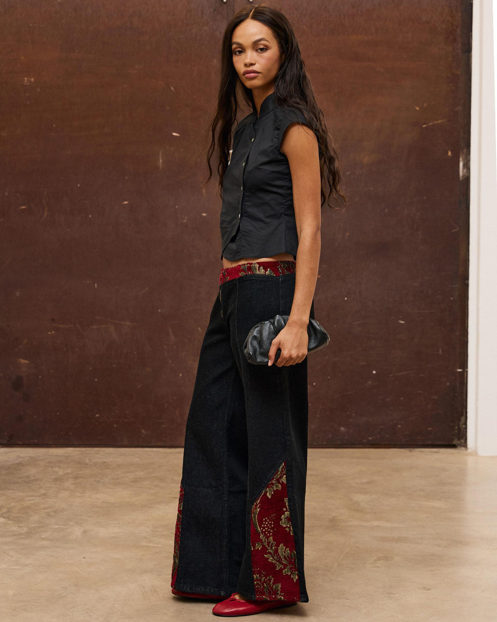 Jeans Velvetone Contraste Antracite