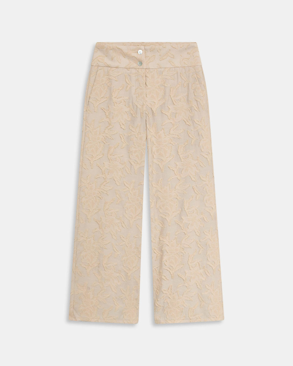 Calças Jacquard Cru