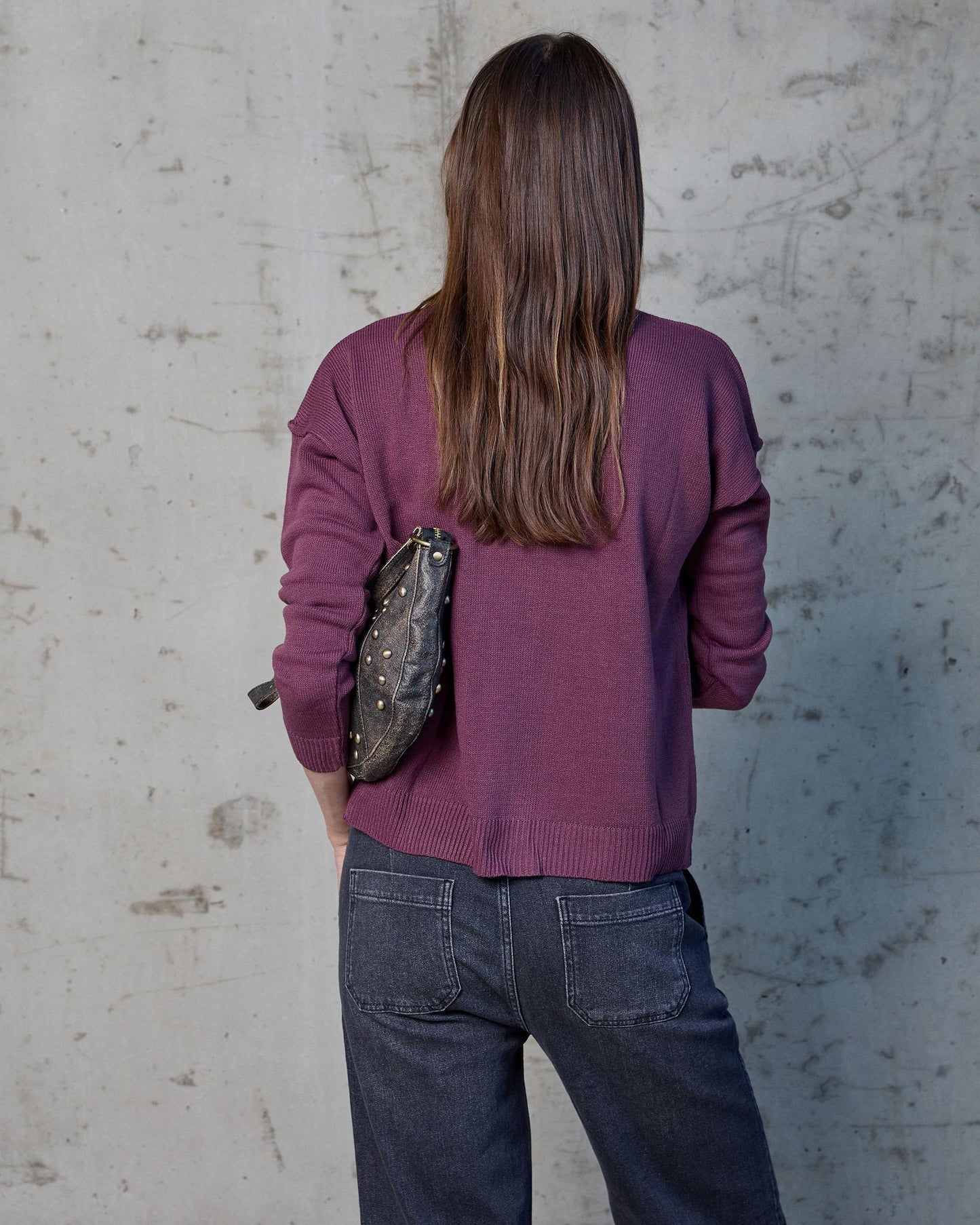 Casaco Rosa com Costura nos Ombros