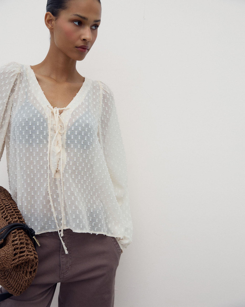 Blusa Plumeti Lazada Blanca