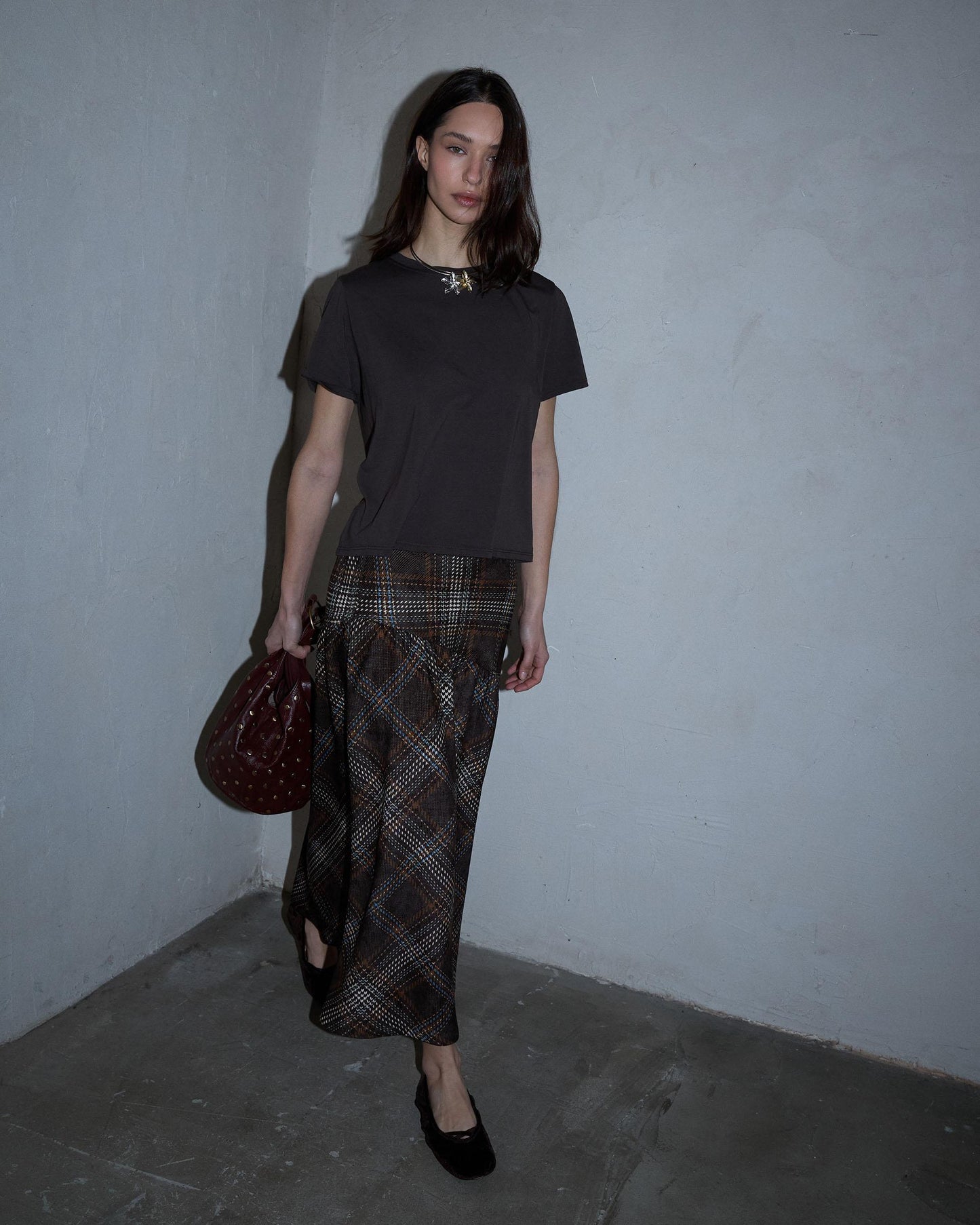 Camiseta Manga Corta Marrón