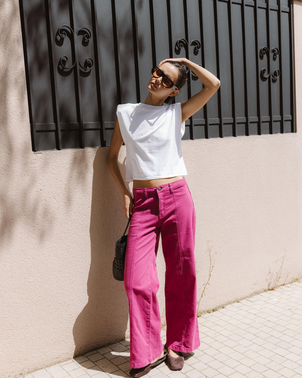 Pantalón Estrellas Traseras Fucsia