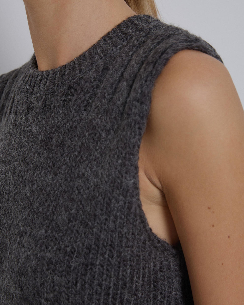 Anthracite Knit Vest