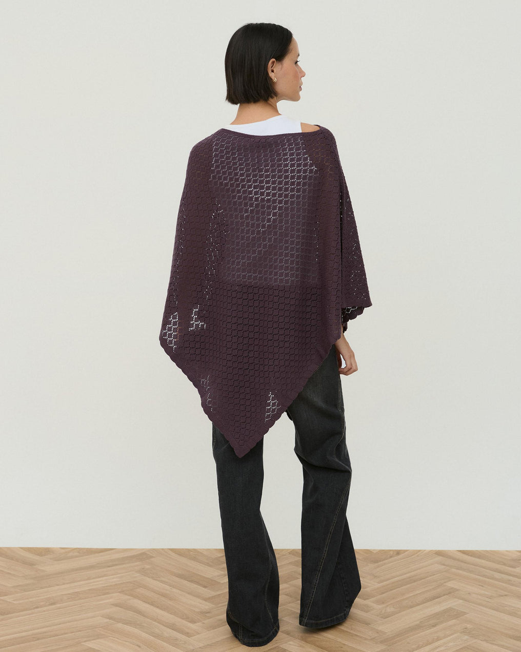 Poncho Calados Pico Morado