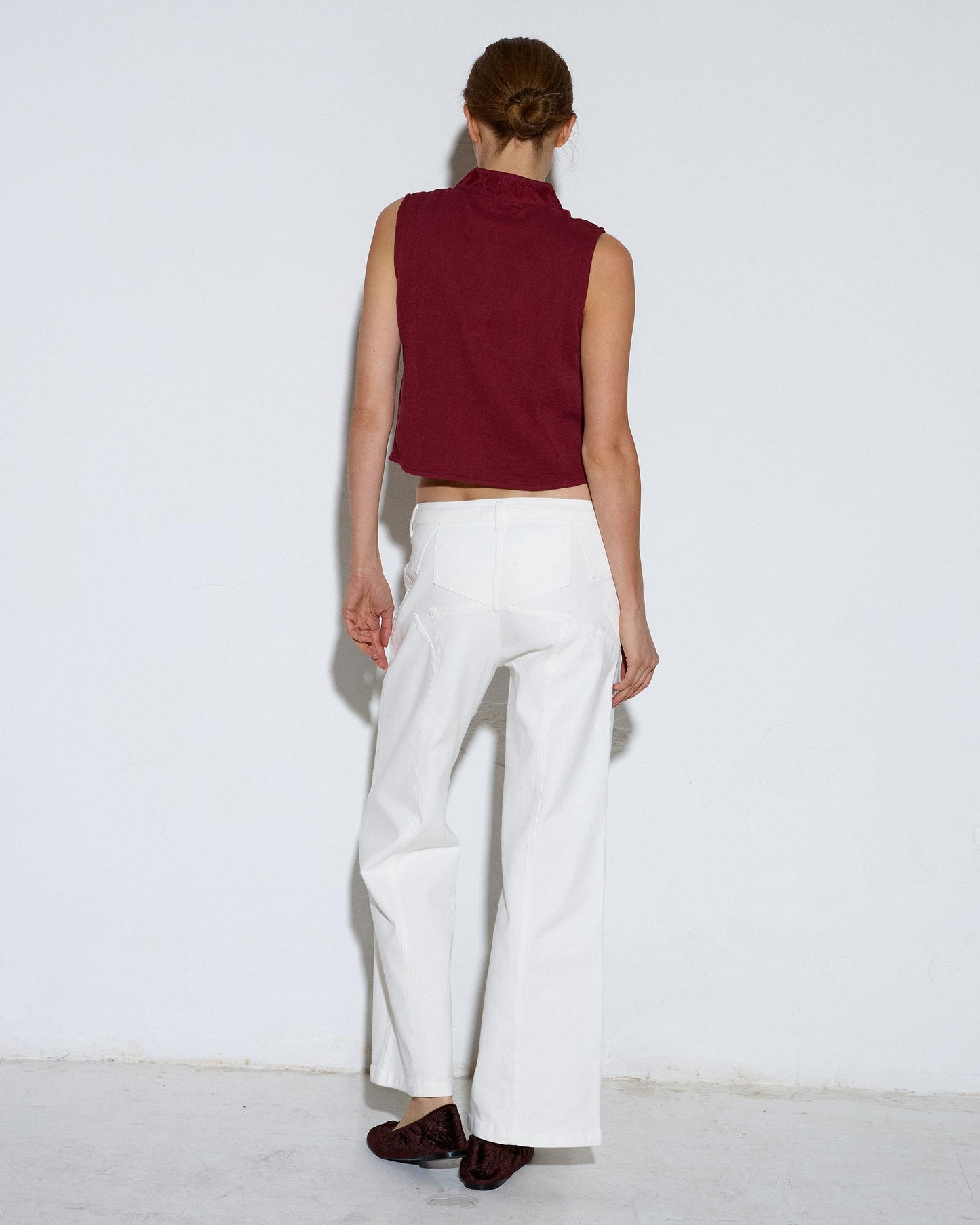 Jeans Estrellas Traseras Blanco