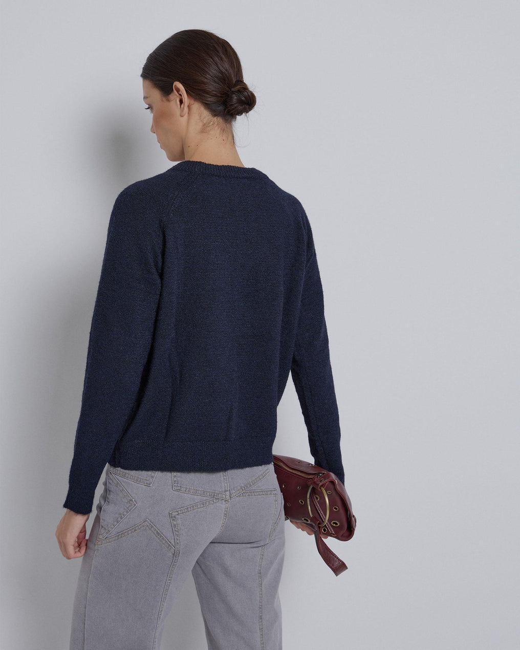 Jersey Cuello Redondo Azul Marino