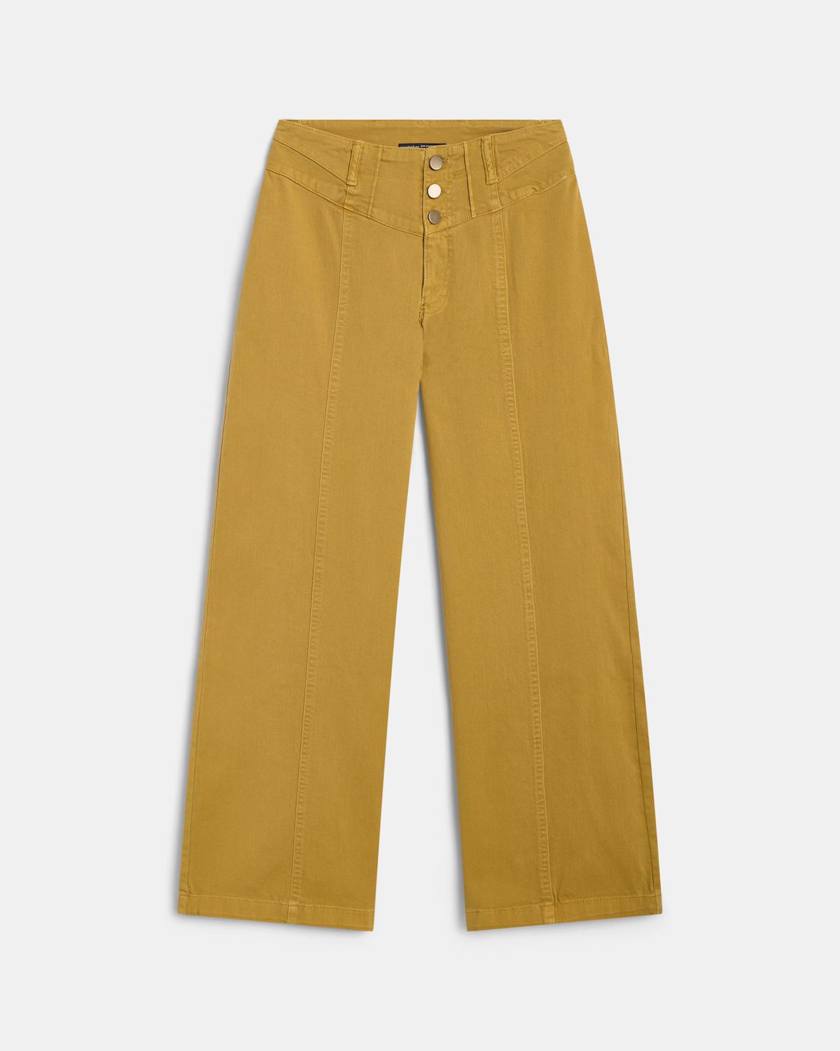 Mustard Yoke Point Jeans