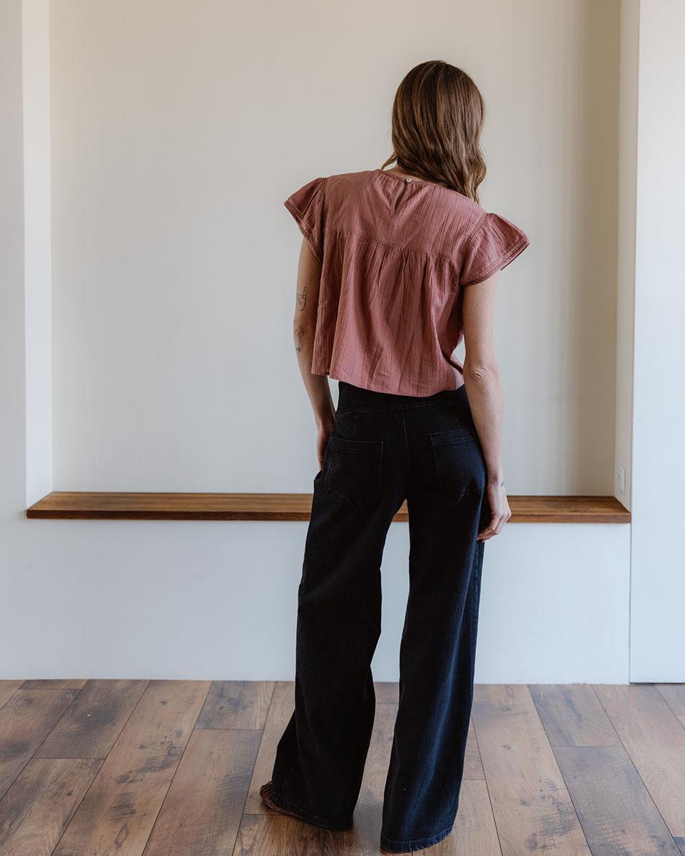 Jeans Belt Side Buckle Black