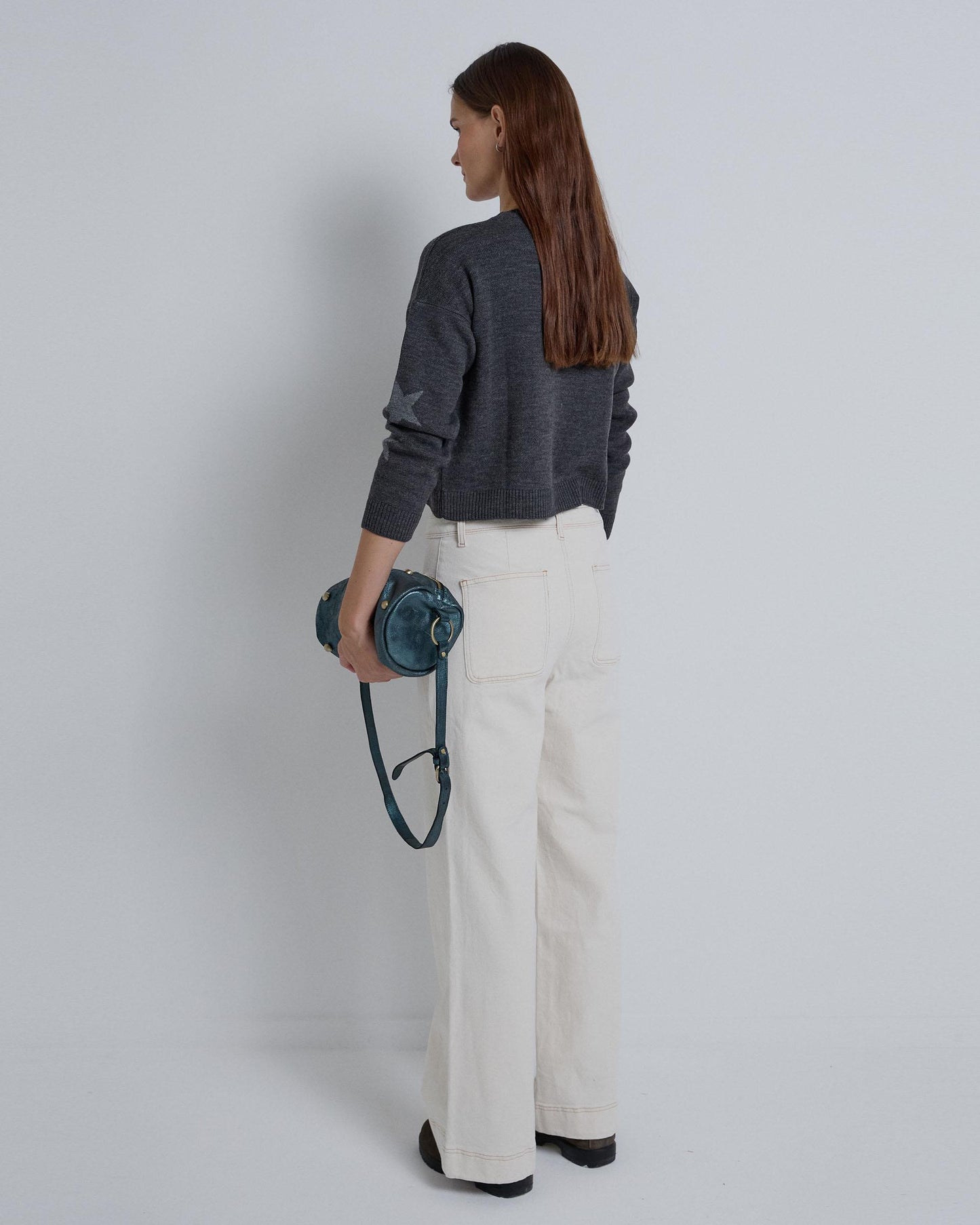 Jeans Tejido Rustico Crudo