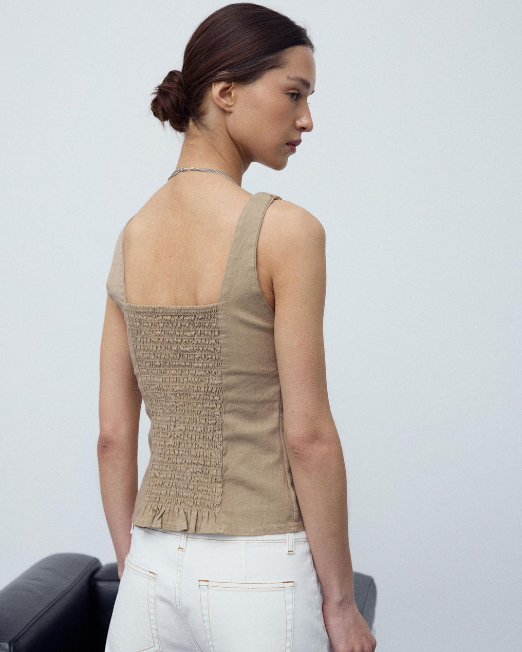 Beige Corset Top