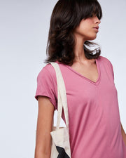 Vestido Camiseta Largo Rosa - 6