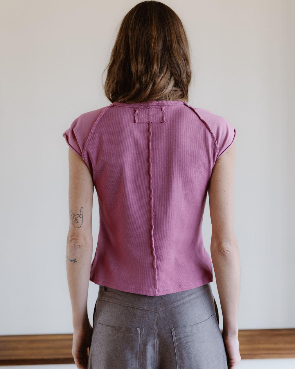 Camiseta Media Manga Ranglán Rosa