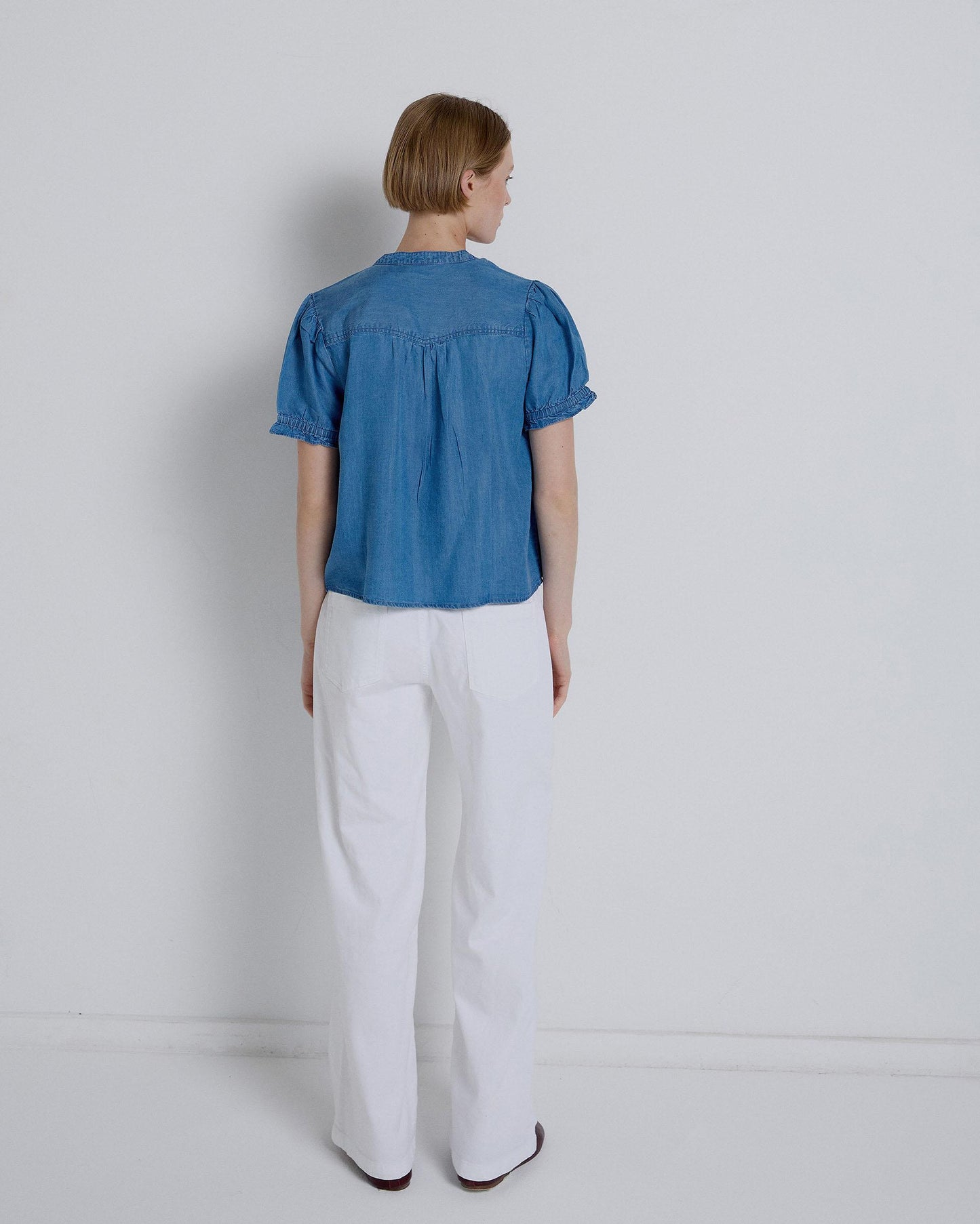 Jeans Belt Side Buckle White