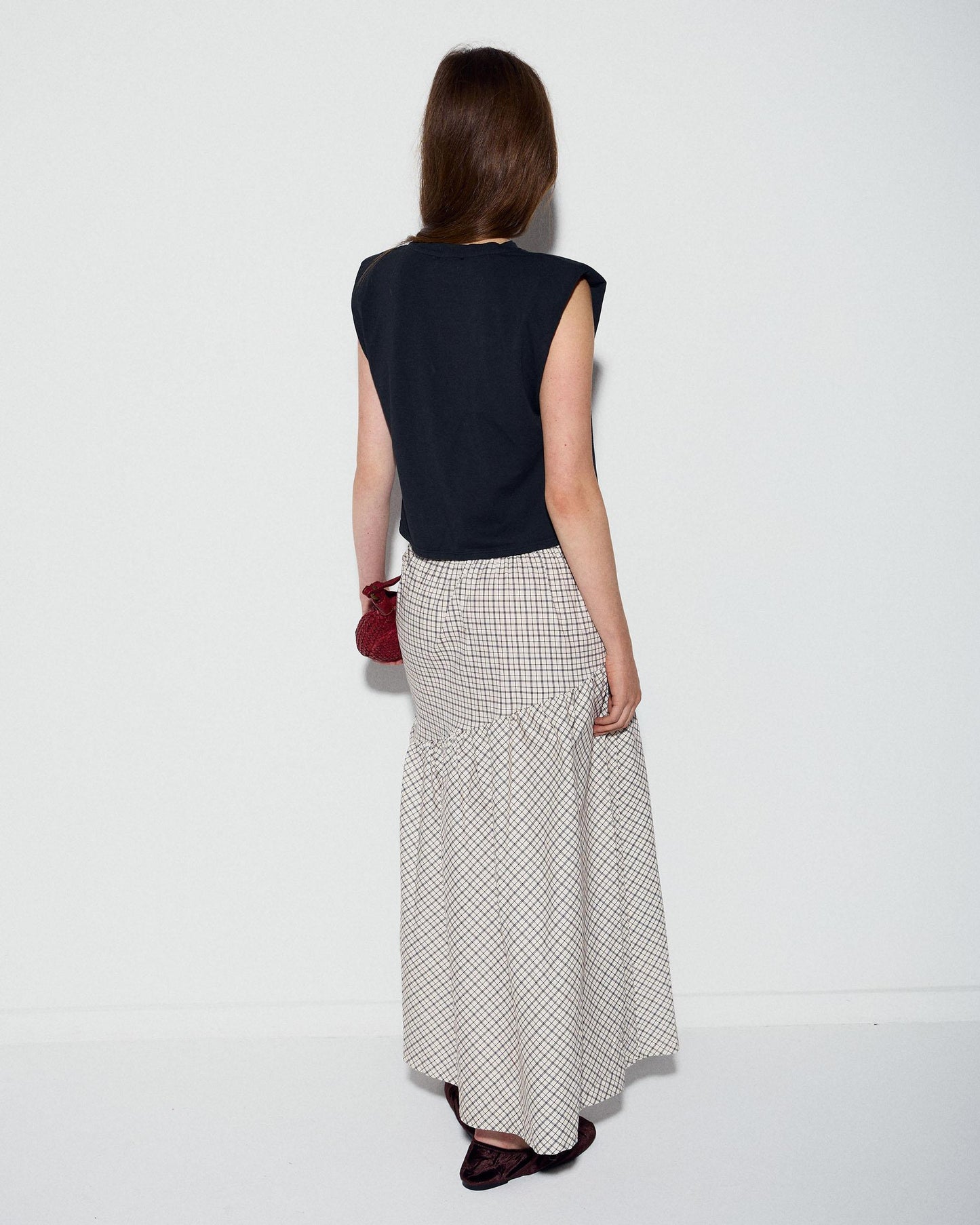 Camiseta Sin Mangas Hombreras Negro