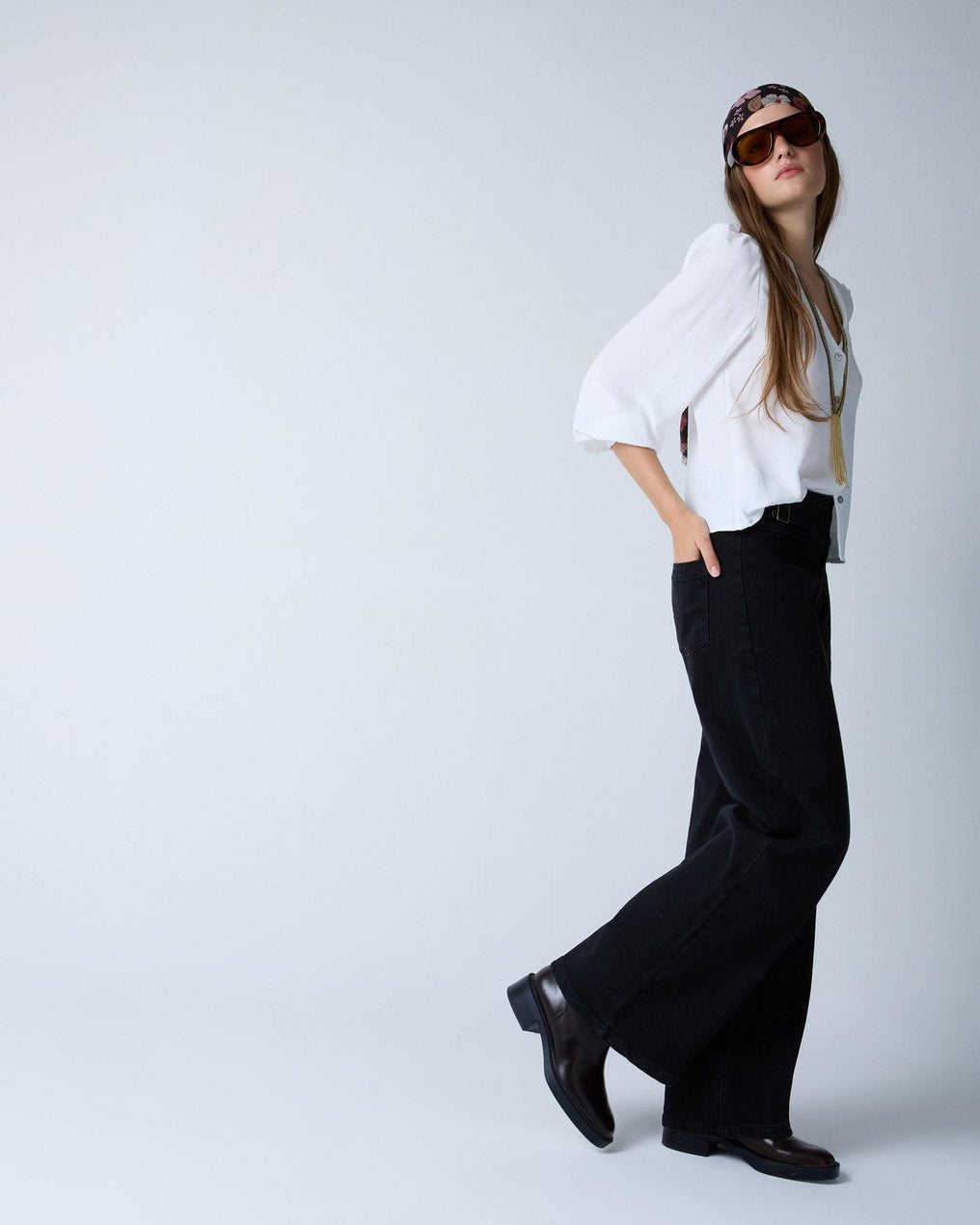 Jeans Belt Side Buckle Black