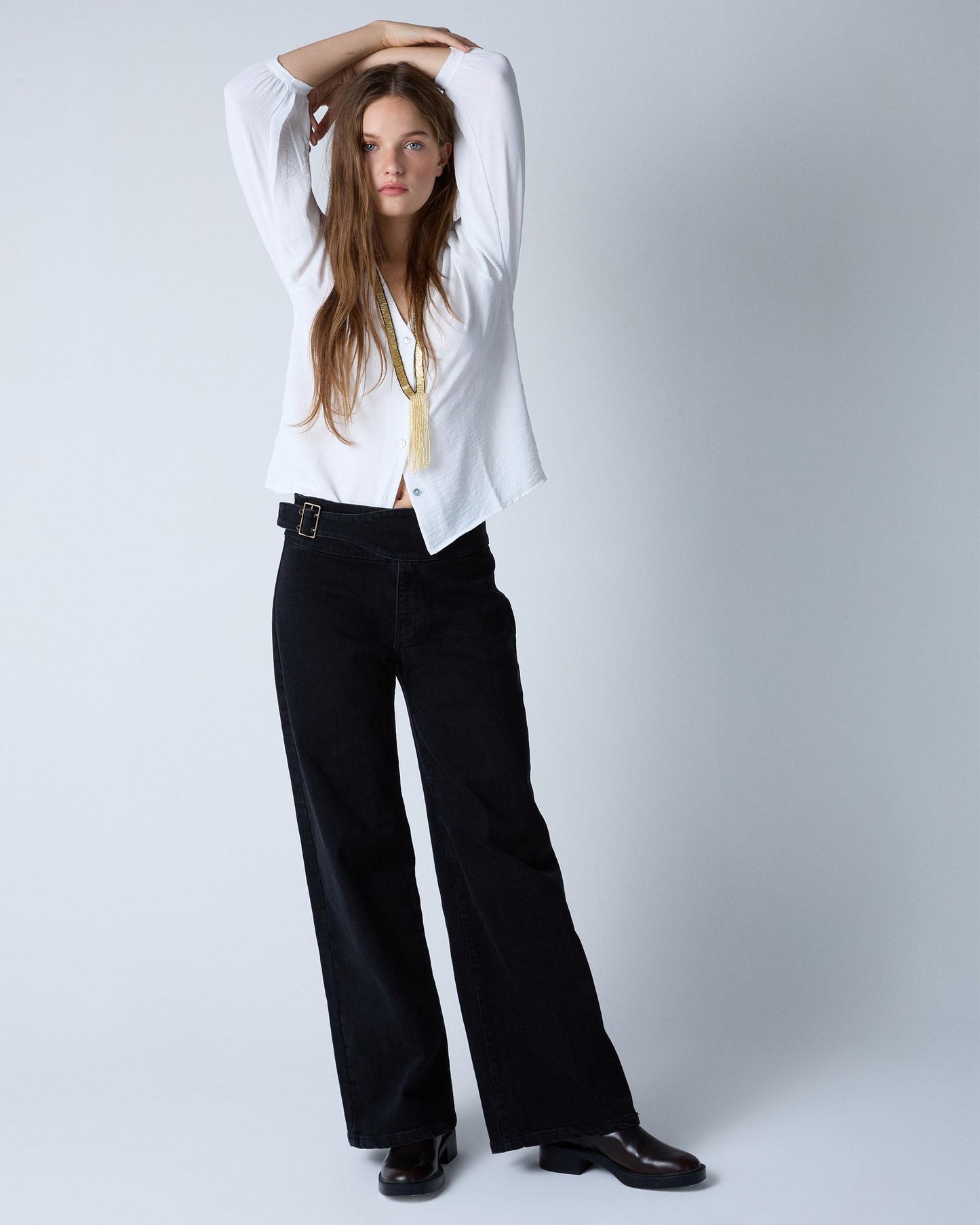 White Puff Sleeve Blouse