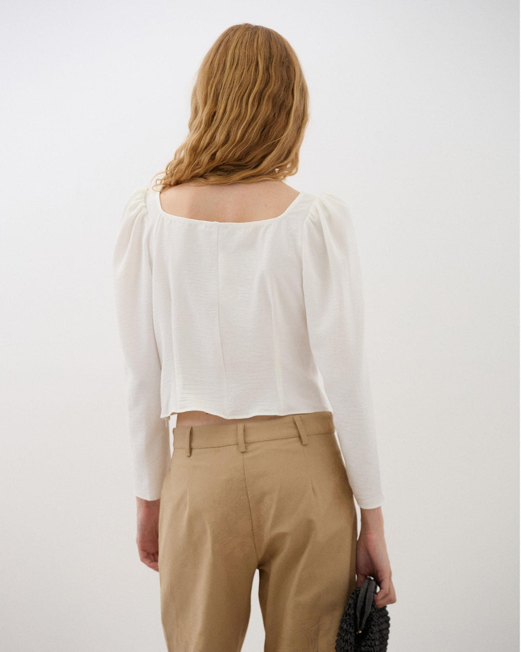 Blusa Decote Quadrado Branca