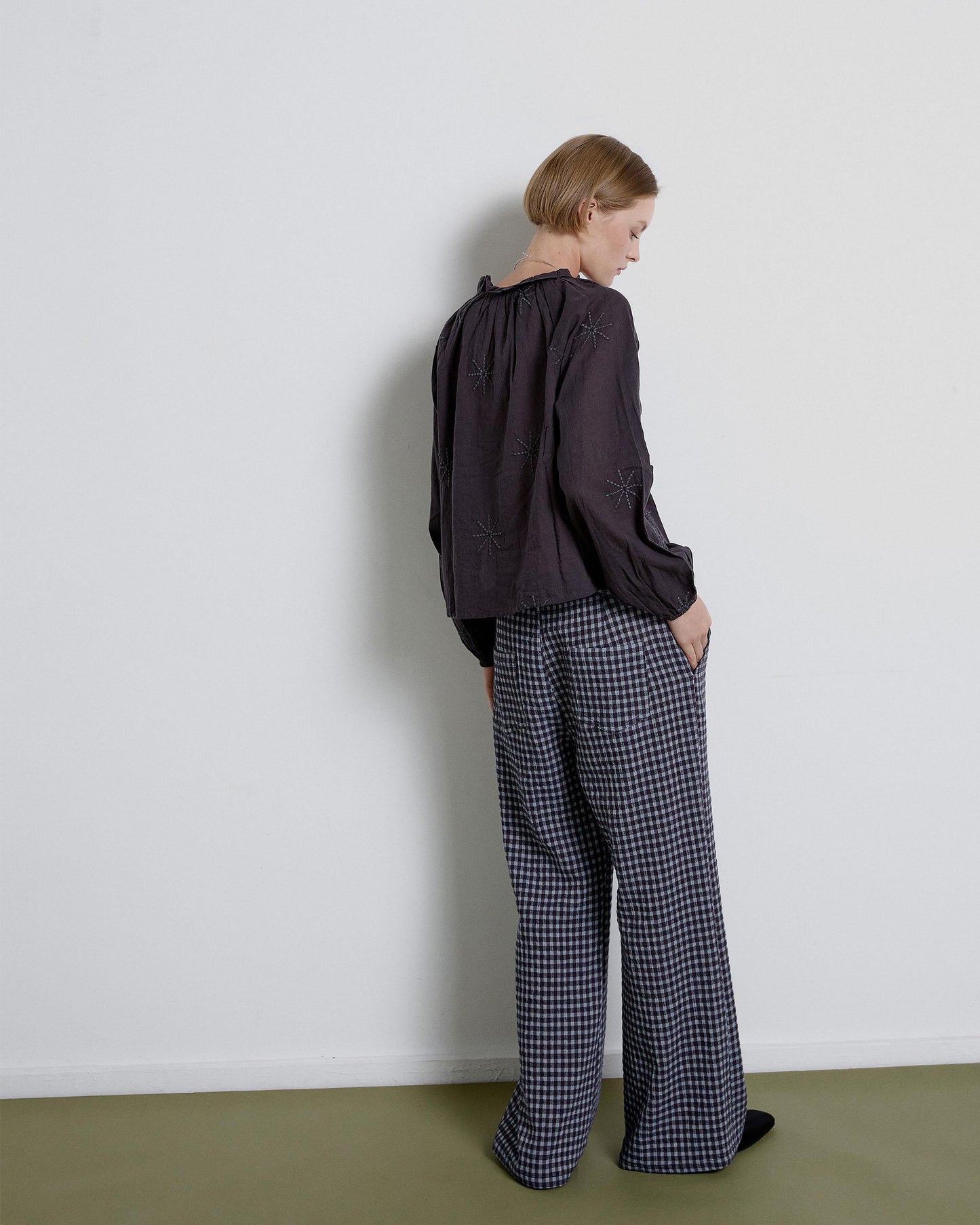 Anthracite Suns Embroidered Blouse