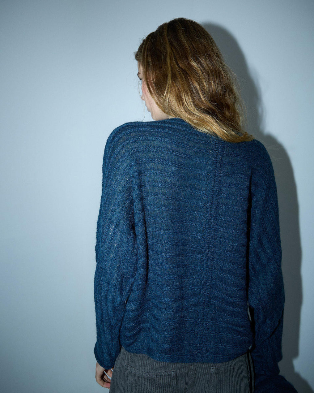 Jersey Rayas Costura Petróleo