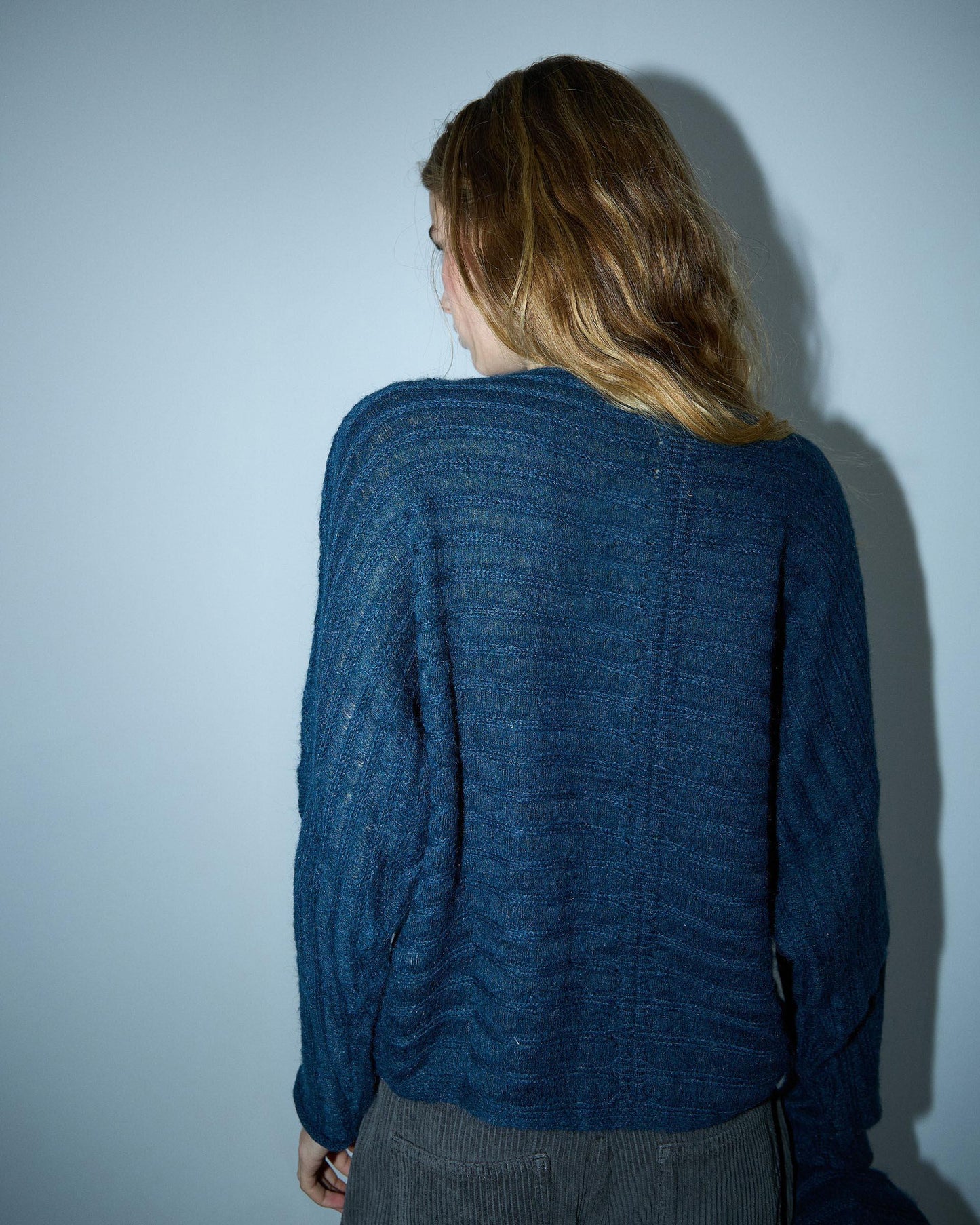 Jersey Rayas Costura Petróleo