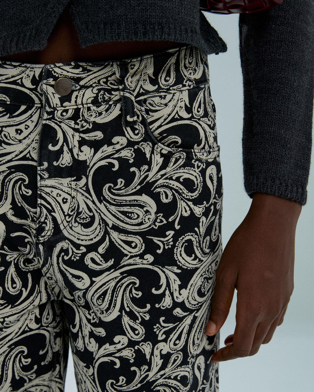 Jeans Estampado Amebas Negro
