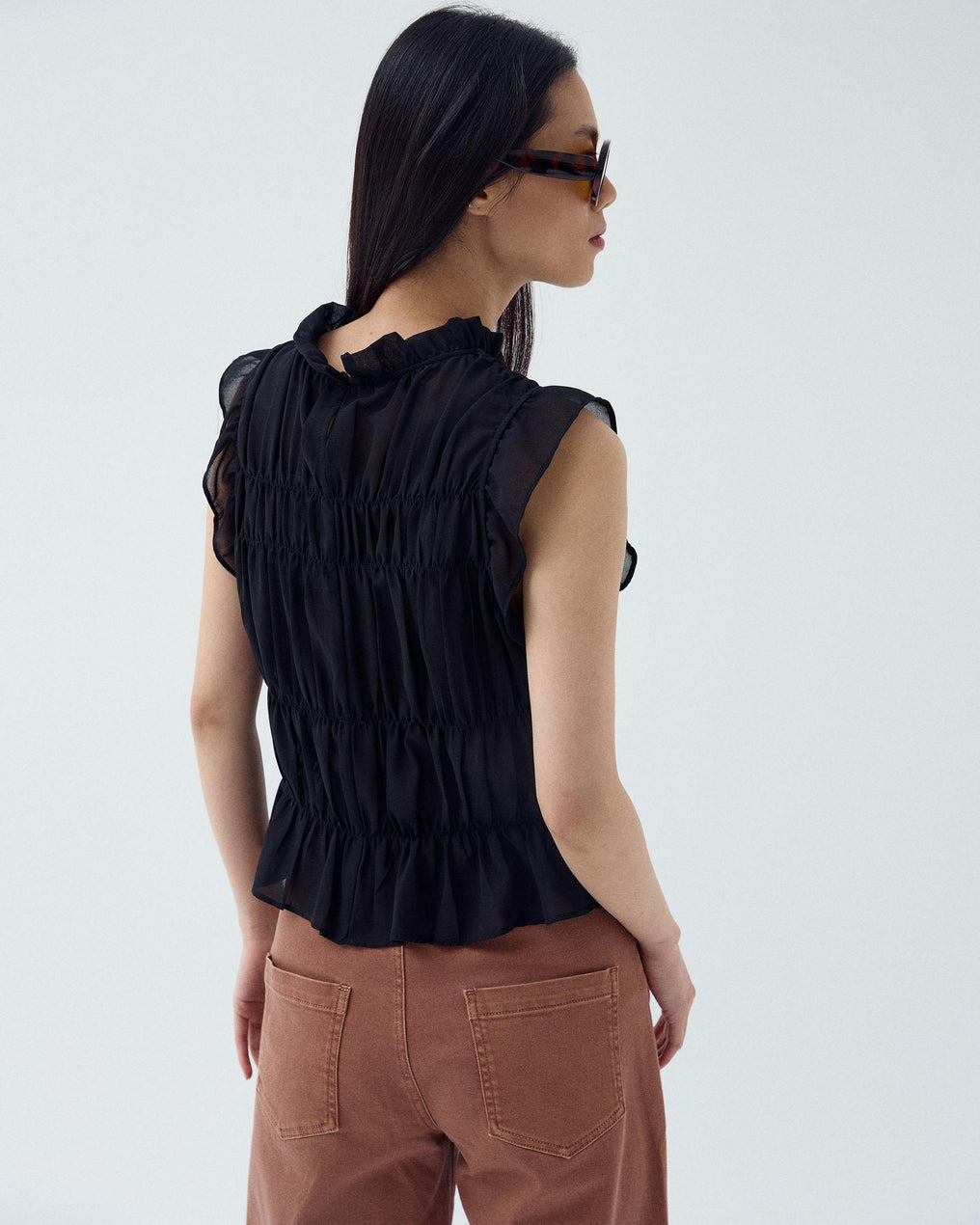 Top Elásticos Preto