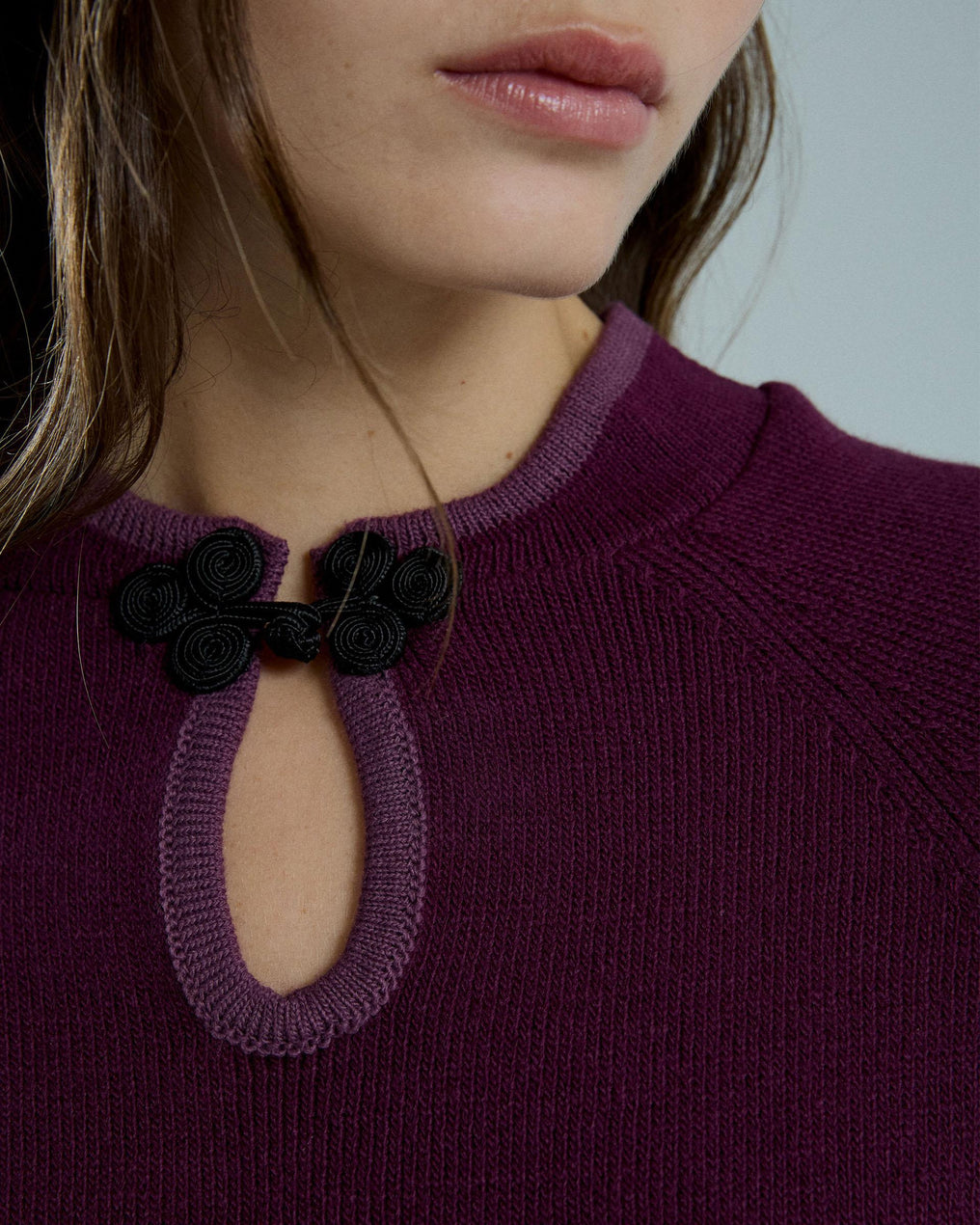 Top Alamar Escote Morado