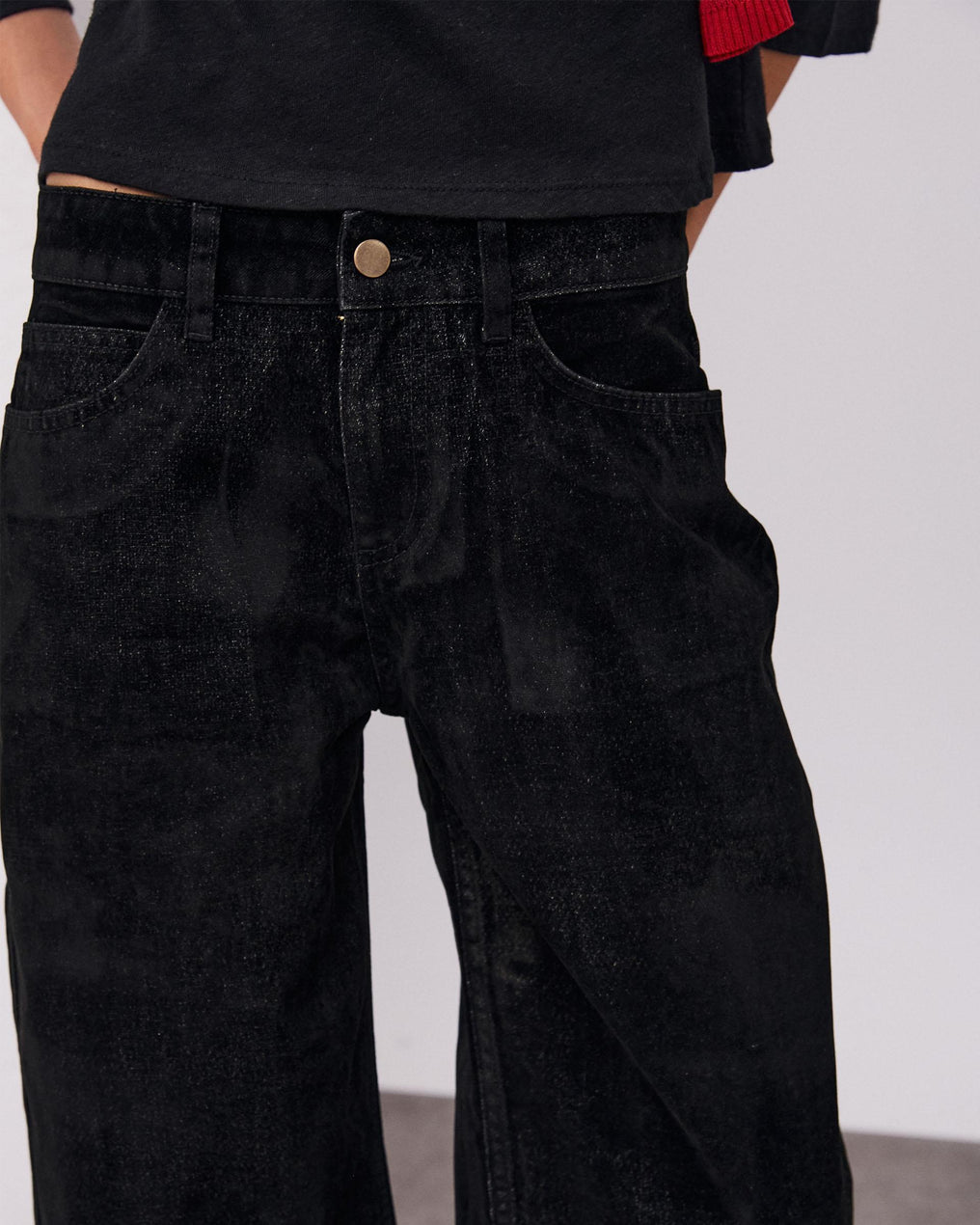 Jeans Balloon Velvetone Negro