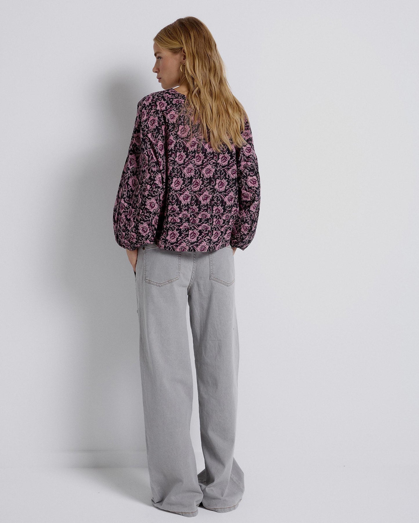 Jeans with Gray Belt Detail