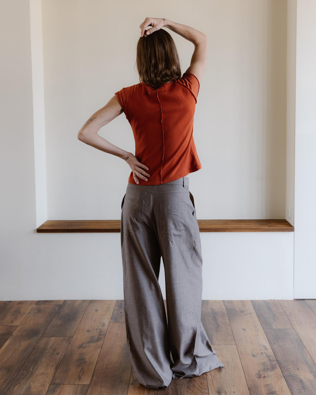 Camiseta Media Manga Ranglán Naranja