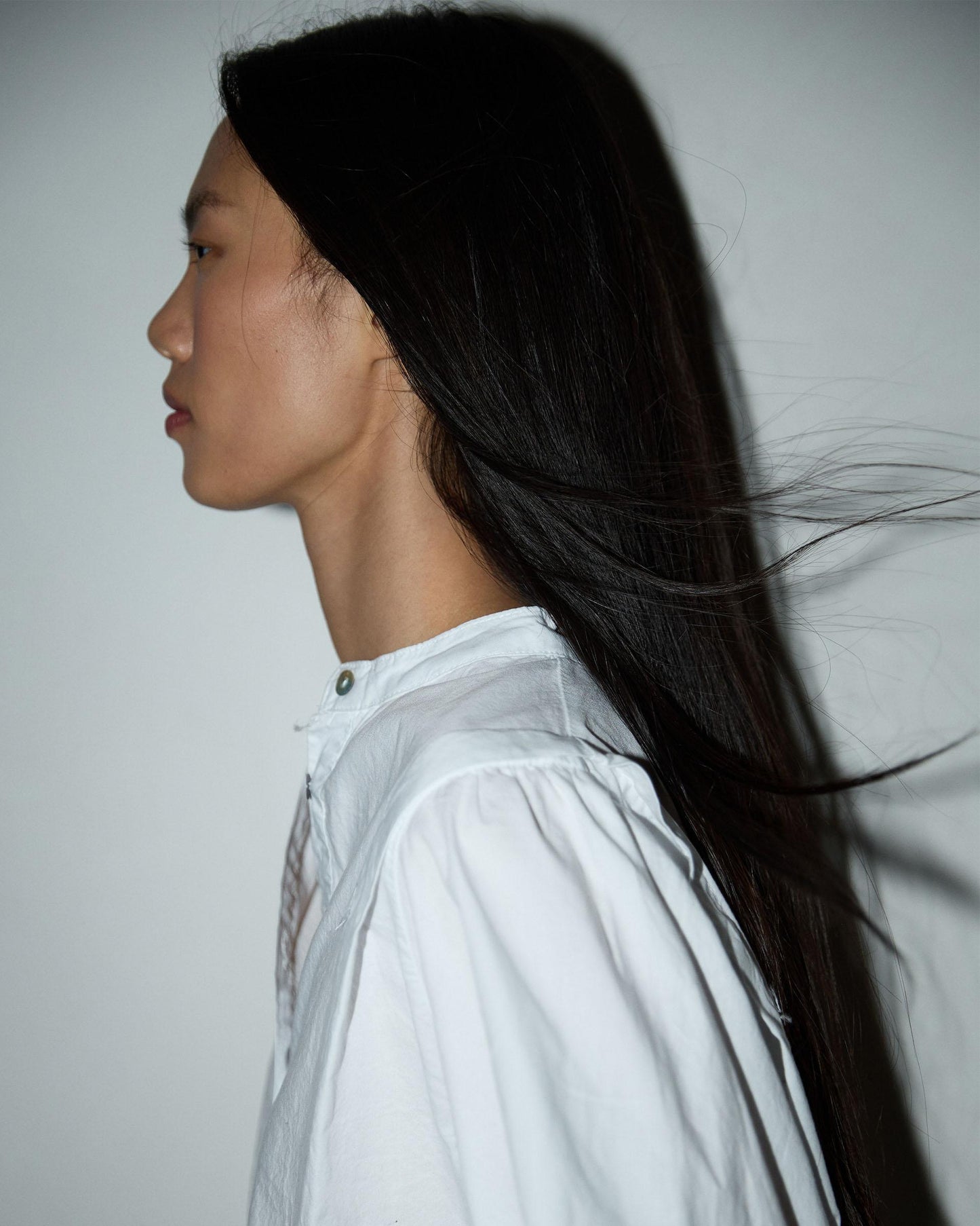 Camisa Solapa Hombros Blanca