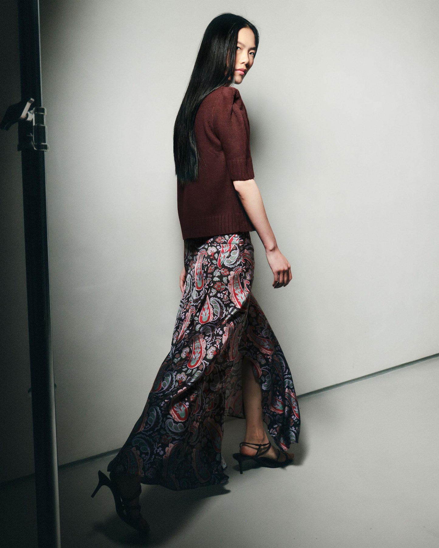 Falda Capas Estampado Amebas Multicolor