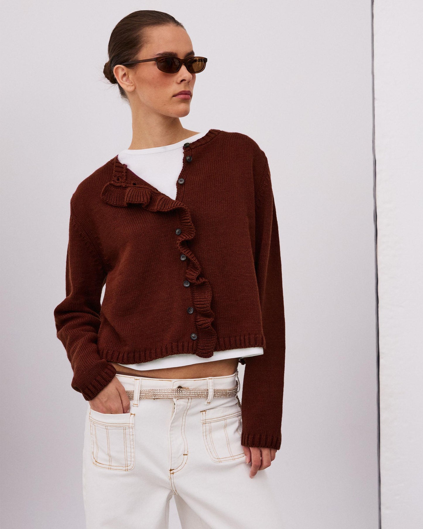 Chaqueta Volante Teja