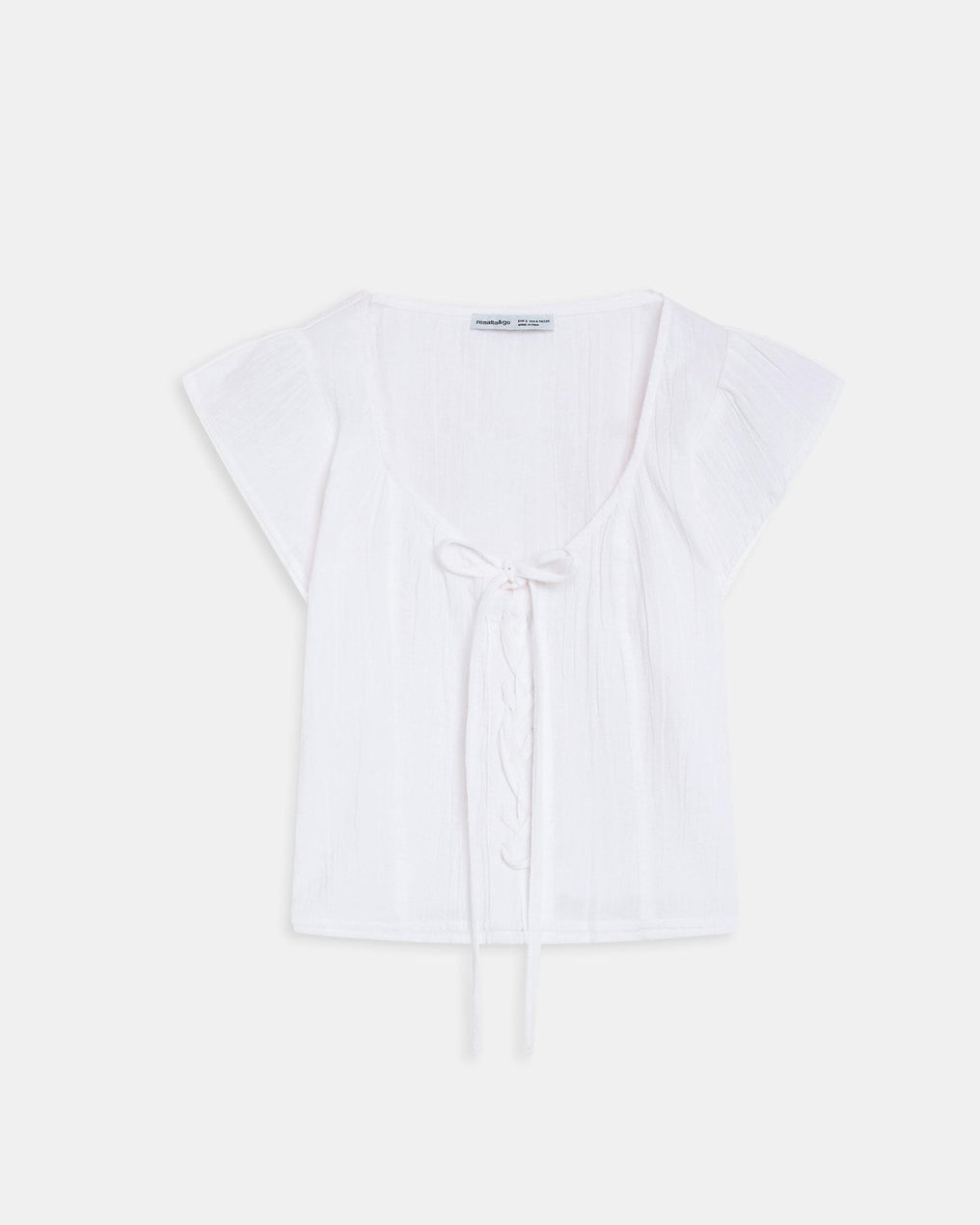 Top Lacet Blanc