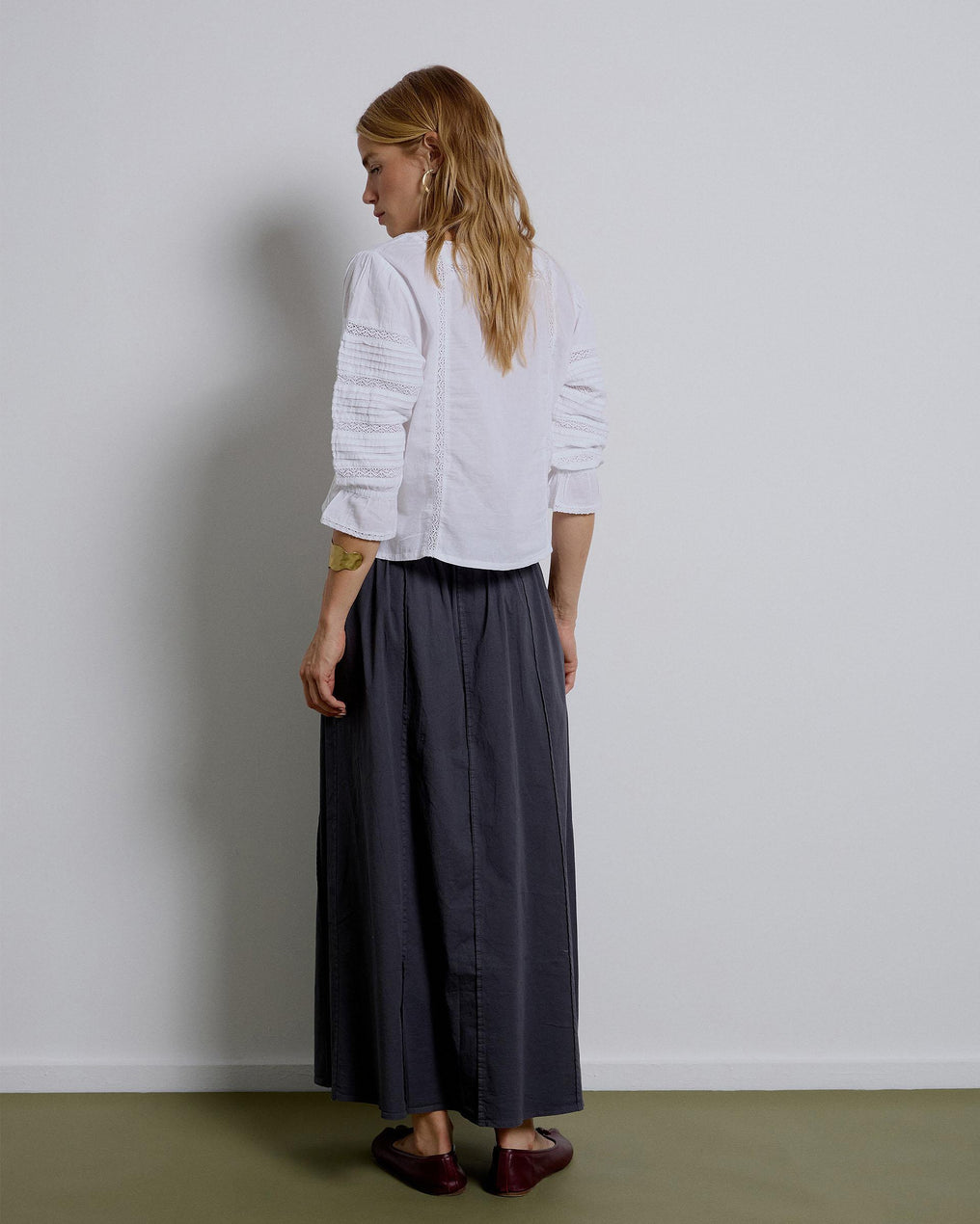 Falda Costuras Antracita